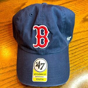 Youth adjustable new with tags Boston Red Sox hat.